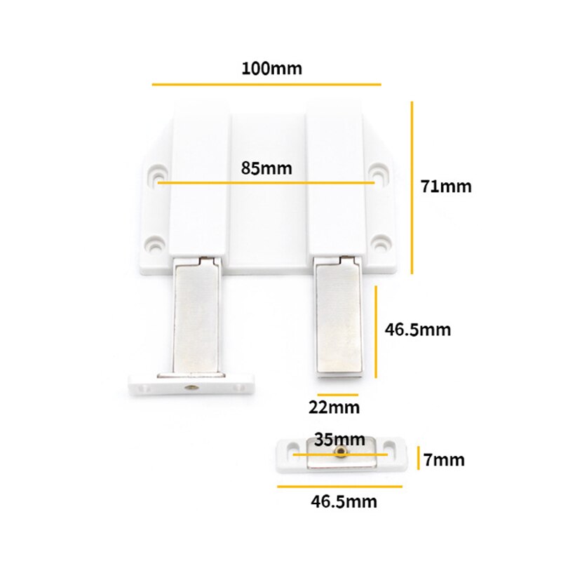 Touch Latch For Home Cabinet Cupboard Drawer Magnetic Press Touch Latches Rebound Device Plastic Touch Latches
