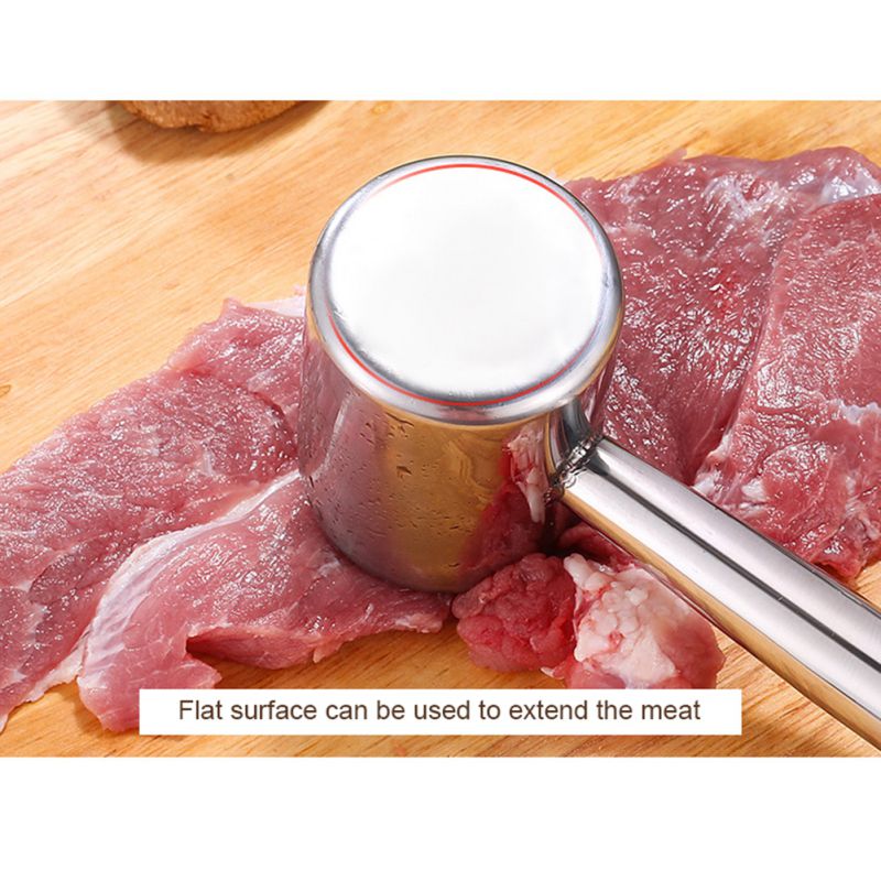 Kitchen Tool Stainless Steel Hammer Meat Tenderizer Long-handled Meat Hammer Meat Cooking Tools