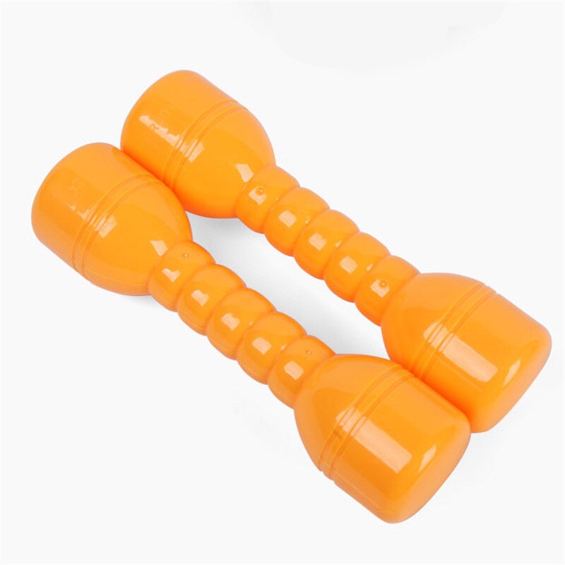 1 par = 2 piezas de plástico niños dumbell juego de Deporte fitness baile herramienta de entrenamiento en interiores 4 colores