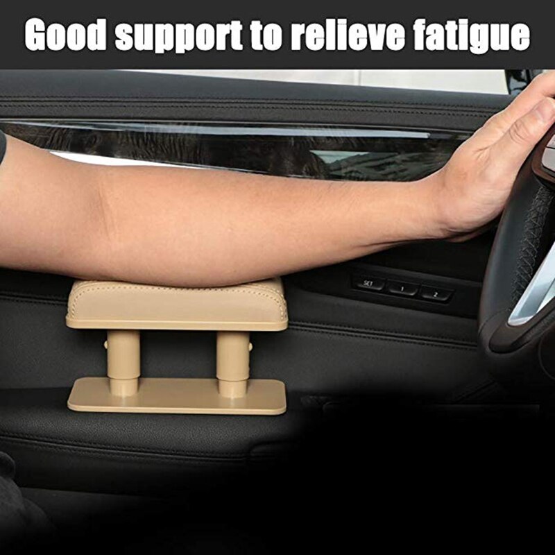 Car Armrest Rest Pads, Universal ​Vehicle Truck Central and Side Adjustable Car Elbow Support Pads Car Armrest Increase Pad