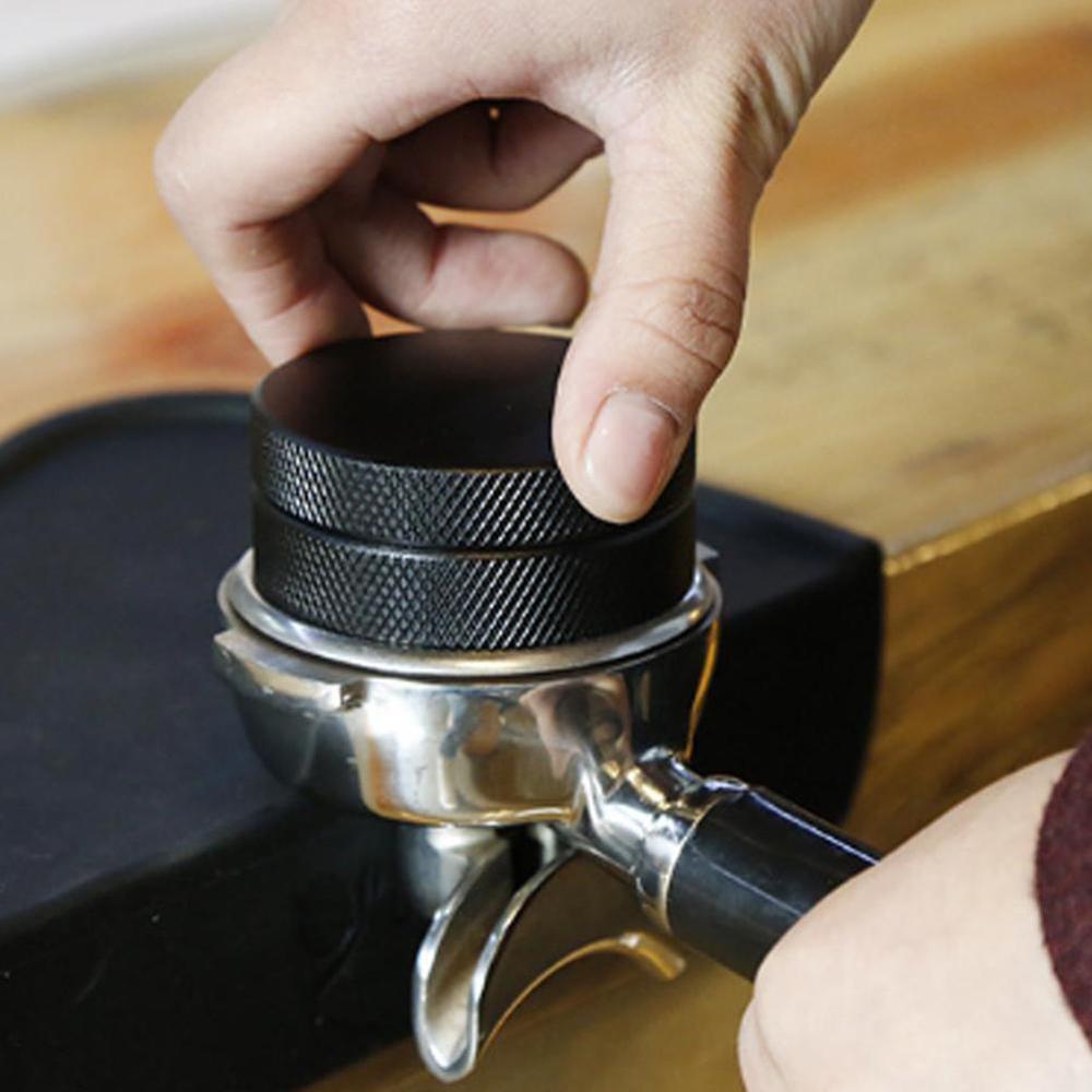 Adjustable 304Stainless Steel Coffee Espresso Tamper Angled Distribution Slopes Base Thread Four Macaron Tools Convex O4B7