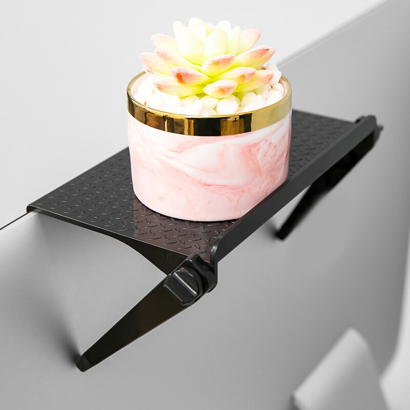 Multi-functional Storage Rack TV Computer LCD Display Rack Screen Storage Bracket Top Shelf Adjustable Rack Holder