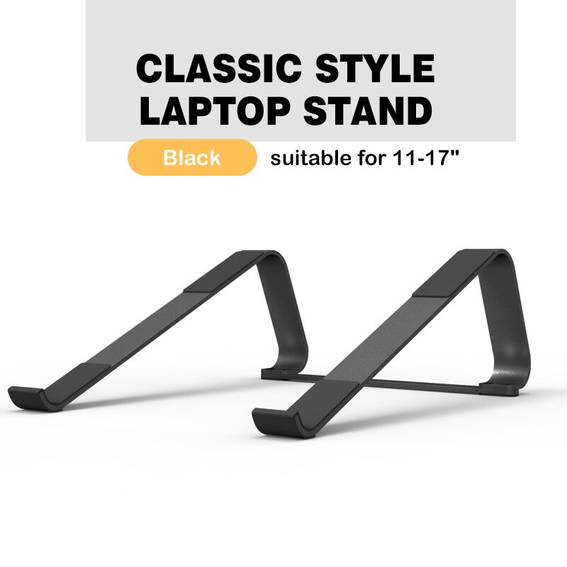 Laptop Stand Simple Aluminum Tablet Holder Universal for Apple MacBook Air Pro 11-17" Folding Office Notebook Portable: B-CLASSIC STYLE