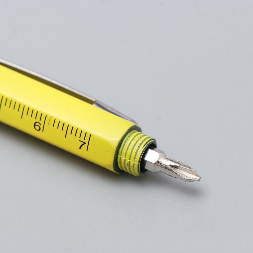 Multi-functional Capacitive Pen with Screwdriver Spirit Level Ballpoint Pen Mobile Phone Screen Touch Gadgets Construction Tools