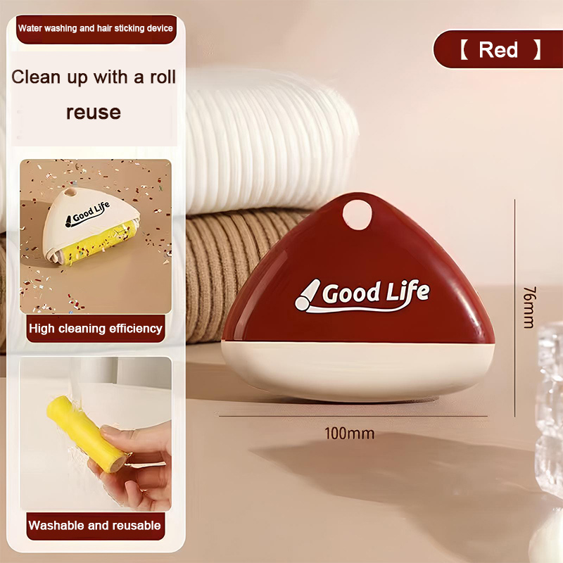 Portable Mini Lint Roller Washable Lint Remover Reusable Pet Hair Remover Brush For Sweater Wool Coat Clothes Fur Cleaning Tools: WHITE