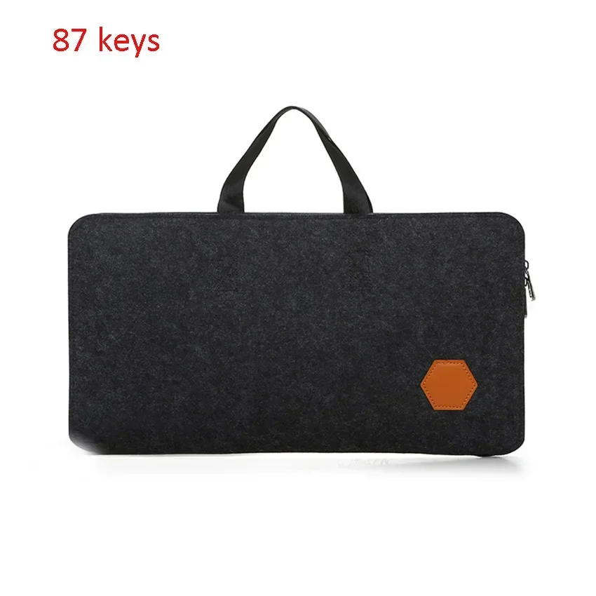 Toetsenbord Reistas Muis Draagtas Draagbaar Mechanisch Toetsenbord Opbergdoos Bescherming Tas Handtas 87key 104key: Black