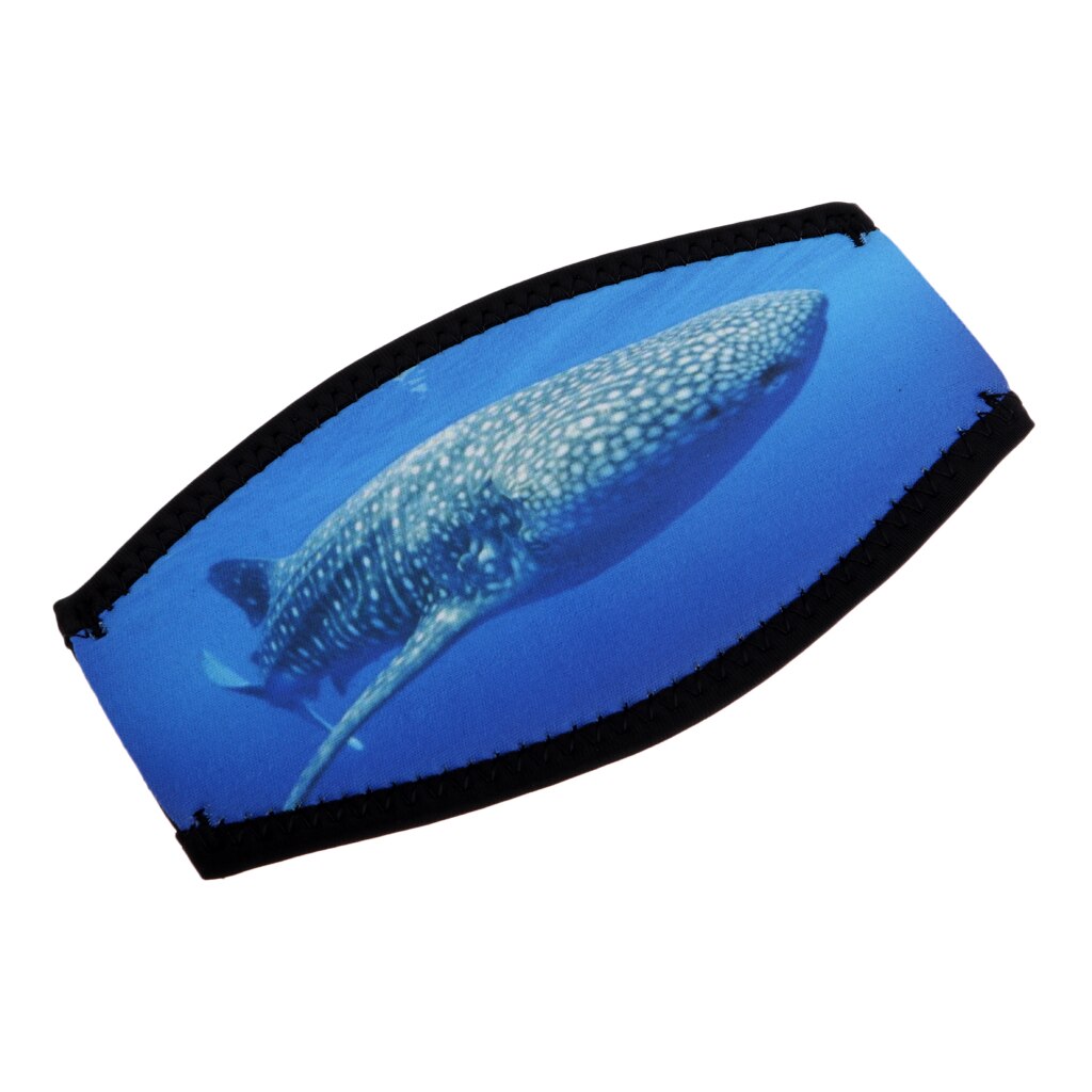 Neopreen Verstelbare Duikbril Riem Cover Wraper Voor Duiken Surfen Zwemmen Onderwater Water Sport Walvis Patroon