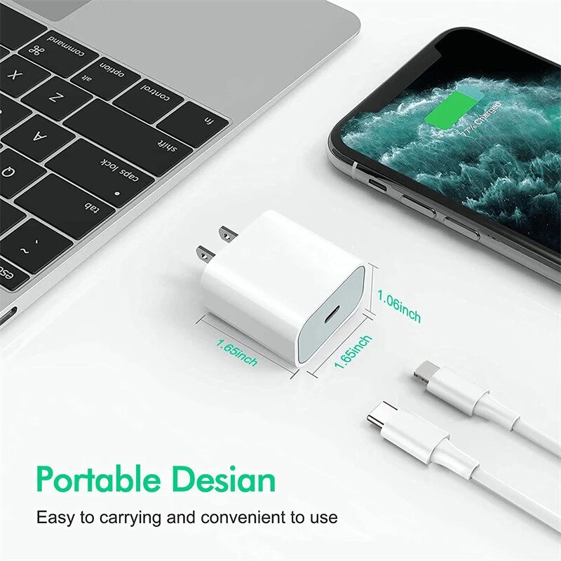 Snel Opladen 20W USB-C Type-C Kabel Lader Adapter Stekker Voor Iphone 13 12 11 Pro Max honor Magic3 2 Pro X 50 40 30 20 10
