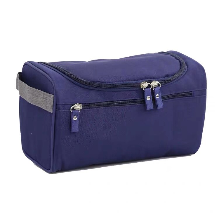 Bolsa de lavado con gancho para hombre y mujer, bolsa de lavado portátil para exteriores, bolsa de viaje, bolsa de cosméticos: blue