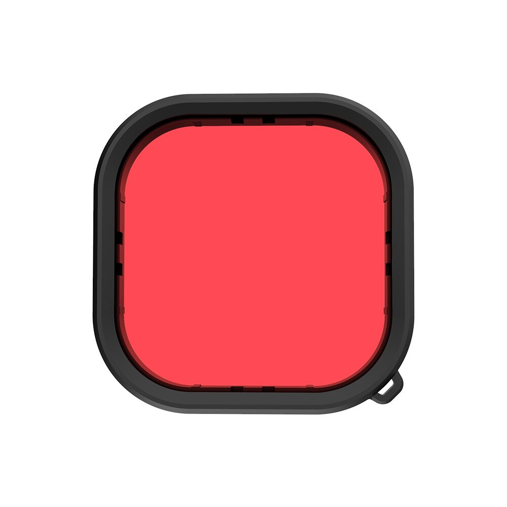 3 stk vanntette etui linsefiltre til gopro helt 9 svart rød lilla rosa herdet glass linsedeksel til gopro helt 9 svart kamera