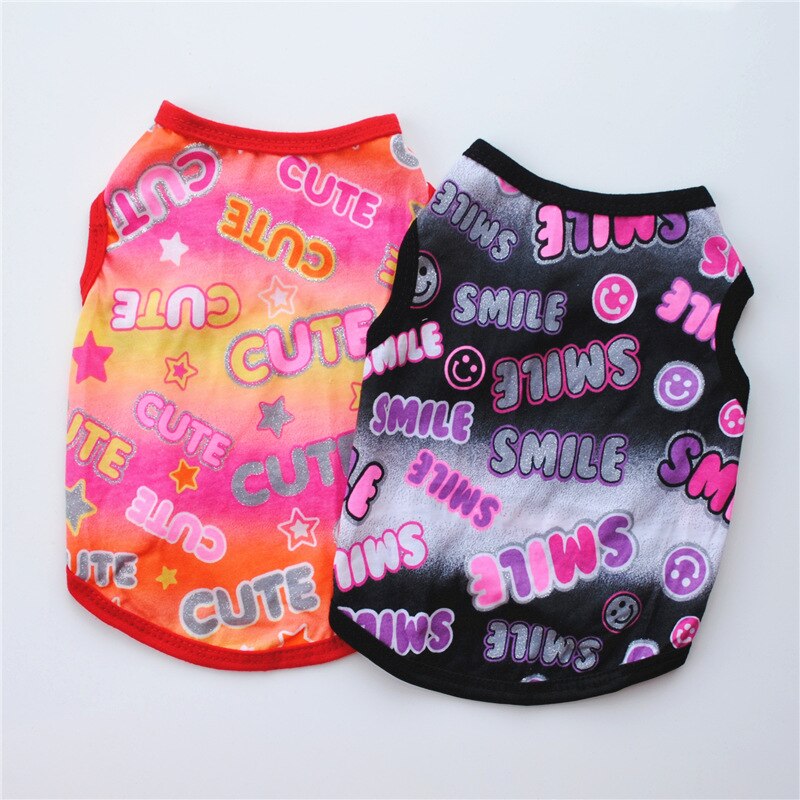 Ropa para perros y mascotas vestido de verano para parejas, ropa para perros pequeños, falda transpirable, chaleco para mascotas Chihuahua Yorkie