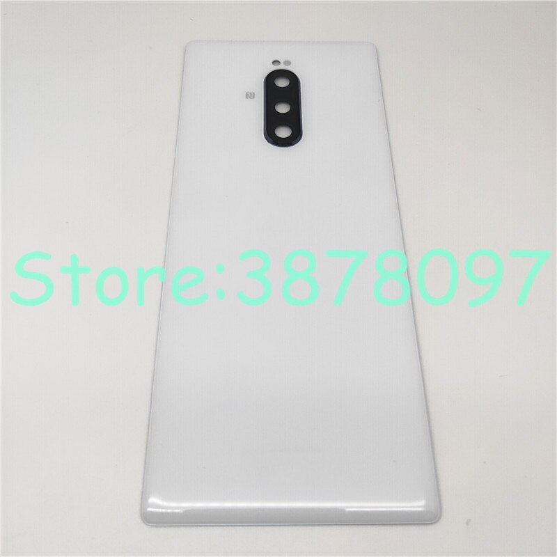 Original 6.5" For Sony Xperia 1 XZ4 J8110 J8170 J9110 Glass Back Battery Cover Rear Door back case Housing Case Repair Parts: White With camera