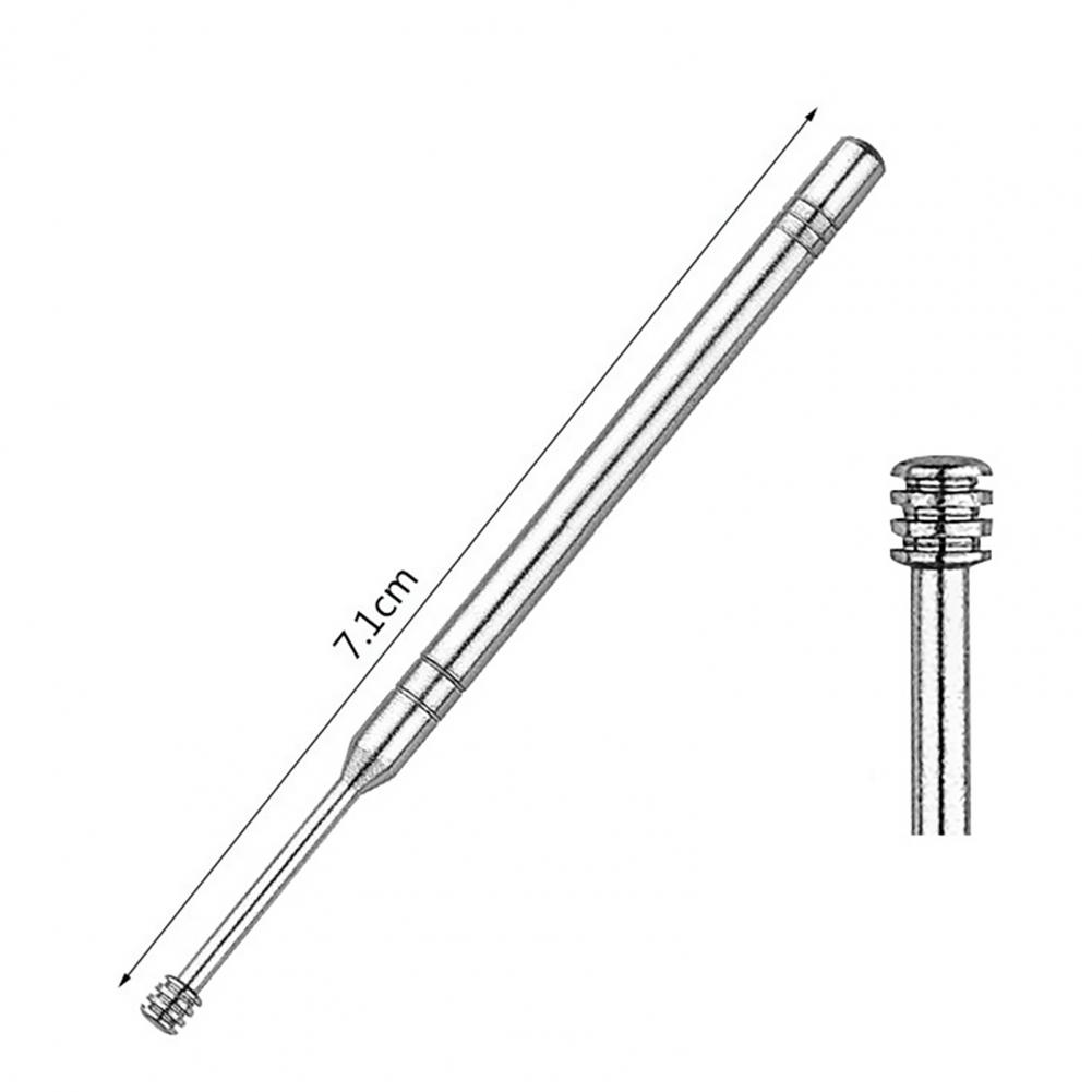 🔥Cure-oreille en acier inoxydable, 5 pièces, cure-oreille, dissolvant, Curette, nettoyeur, soins, cuillère, outil de nettoyage des oreilles