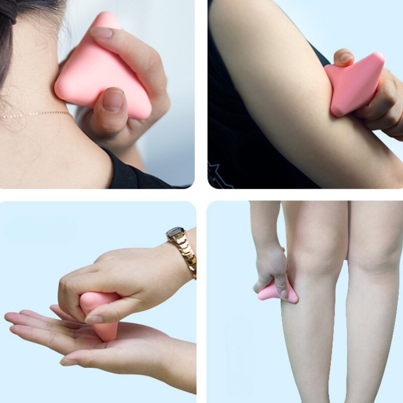 Silizium Massage Kegel Dreieckige Entspannen Gerät Ball Psoas Muskel Freisetzung Brust Wirbelsäule Zurück Nacken Schulterblatt Fuß Yoga Massagegerät