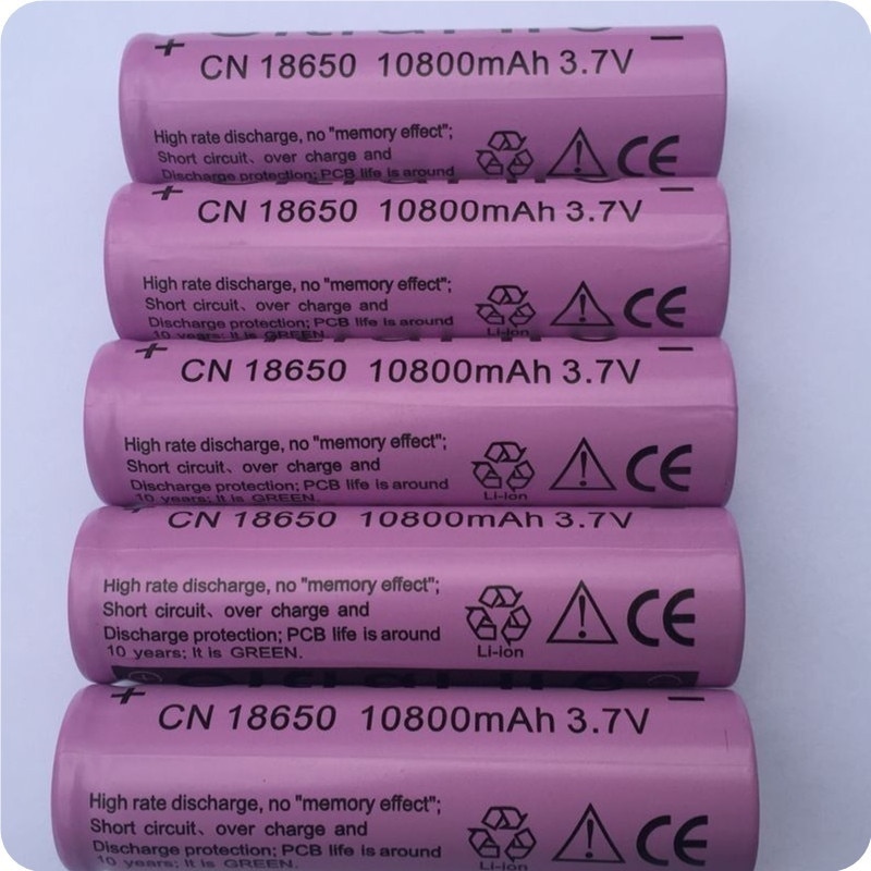 2-20pcs/set 18650 battery 3.7V 10800mAh rechargeable liion battery for Led flashlight batery litio battery cell GTL EvreFire