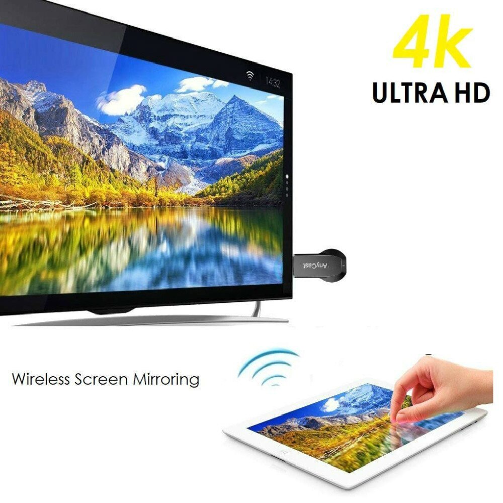 Anycast  m100 2.4g/5g 4k miracast any cast wireless dlna airplay hdmi tv stick wifi display dongle receiver for ios android pc