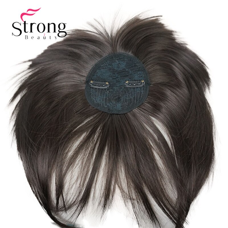 Strongbeauty synteettiset hiukset ohut siisti ilma otsatukka klipsi hapsussa hiusten etuosa otsatukka otsatukka hiuspidennykset hiuskappaleen värivalinnat: #4