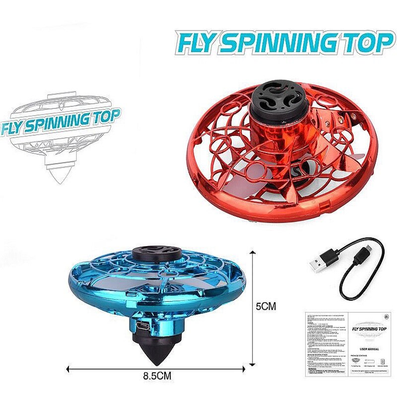 2020 mini ufo Whirly Mosca Filatura superiore con dovuto Modalità di aria Ciclotrone e la Terra di Rotazione per I Bambini