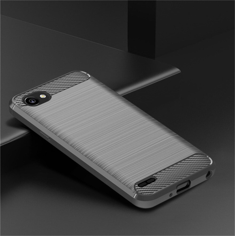 Coque de protection antichoc en Silicone pour LG, compatible modèles Q6 Plus, Q6, LGQ6: LG Q6 / gray