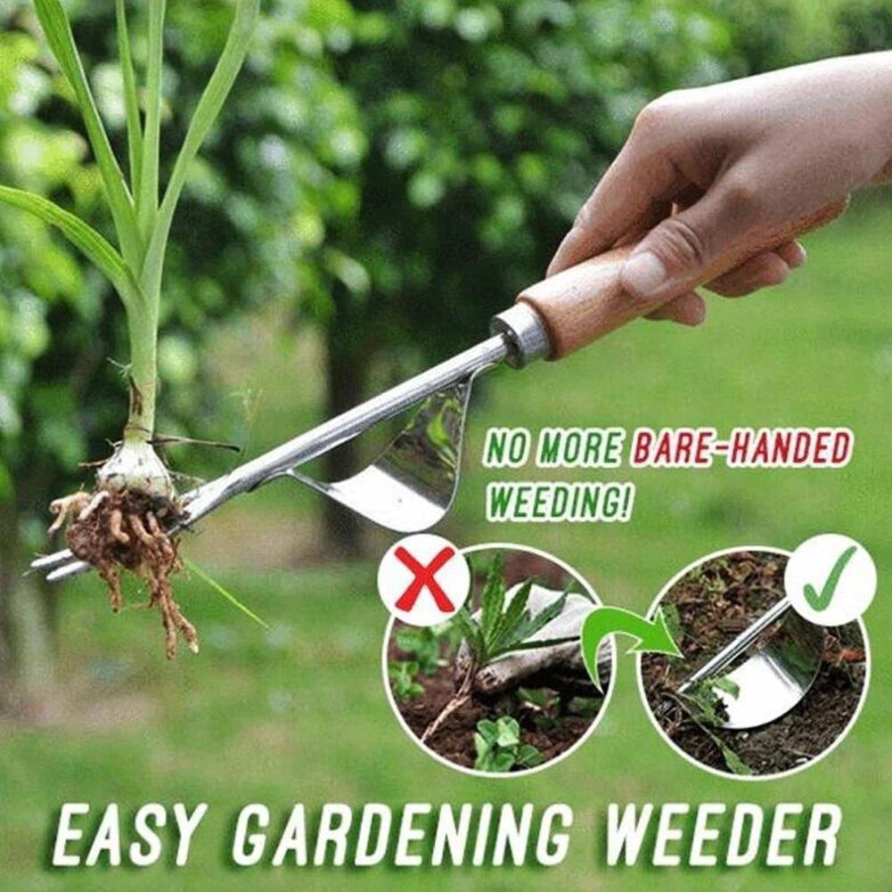 Manual Garden Weeder Cleaning Lawn Sturdy Digging Puller Hand Weeding Trimming Removal Grass Tool Transplant Accessories
