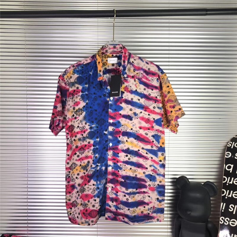 Camouflage Rhude Shirt Mannen Vrouwen 1:1 Hoge Zomer Stijl Top Tees Rhude Shirts: 3 / S