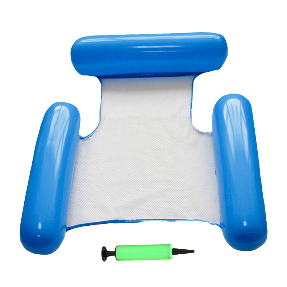 Lekvrije Draagbare Ergonomisch Gestreepte Print Drijvende Fauteuil Voor Reizen:  Dark Blue