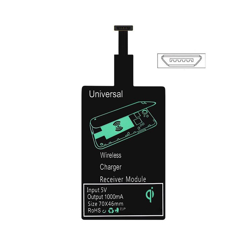 Chargeur de charge de puissance sans fil universel Qi pour chargeur de téléphone portable Module récepteur adaptateur de charge intelligent récepteur: TYPE-B Receiver