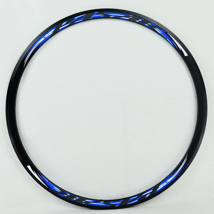 Jantes de vélo de route de 30 mm de large, 19mm de large, roues en aluminium/en alliage, pneu 20/24 trous ma: blue 24hole 1pc