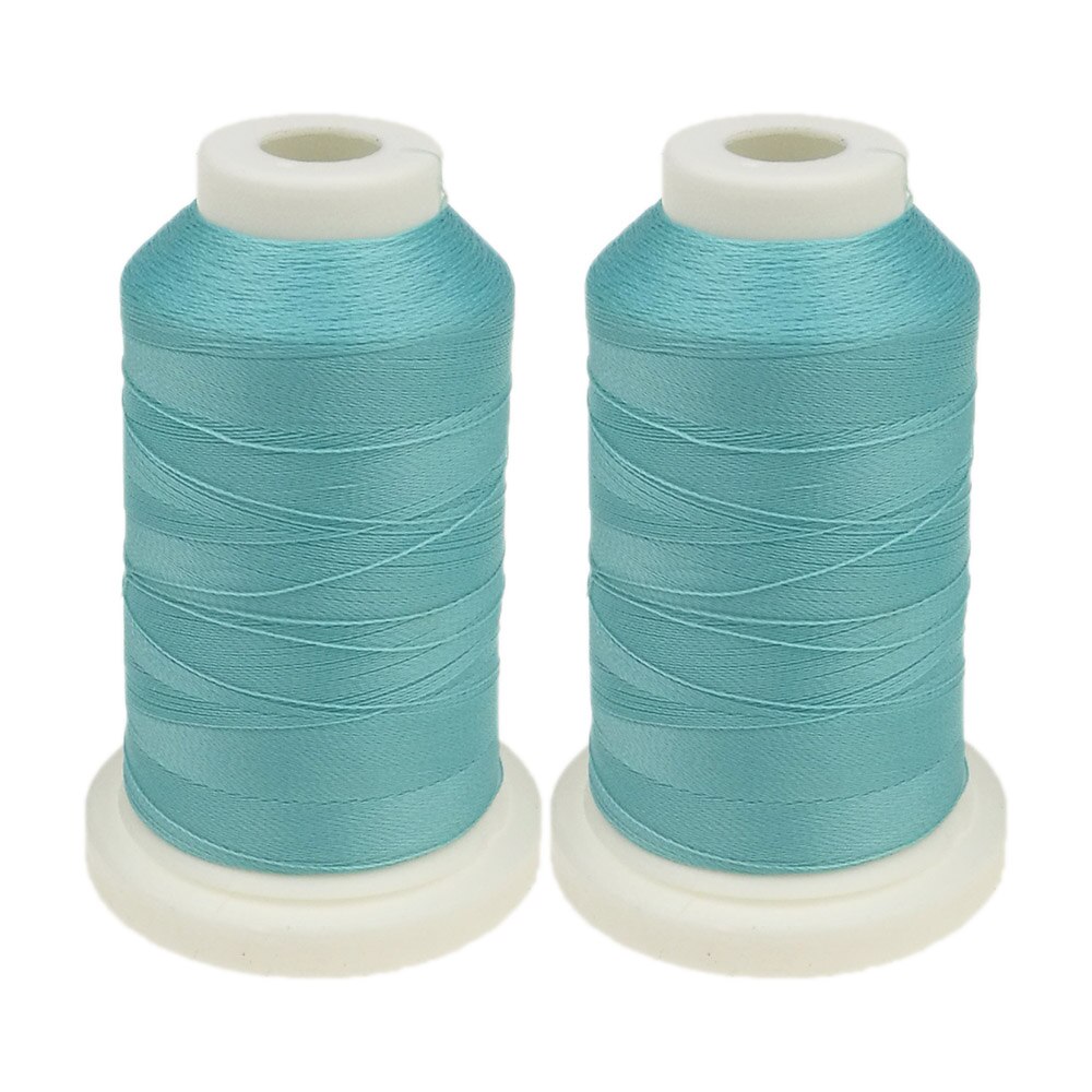 Sanbest Luminous Embroidery Thread Glow In The Dark 800 Meters 150D/2 Polyester Sewing DIY Handmade Cross Stitch Thread TH00057: 2pcs GE07