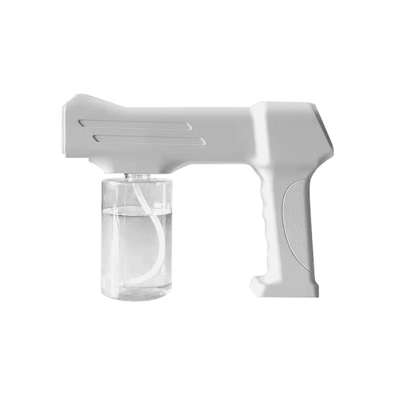 Nano Atomizing Disinfection Sprayer Gun Blue Light Steam Sterilization Handheld Wireless Gun Sanitizing Spray Fogger Nebulizers: white 3 buttons
