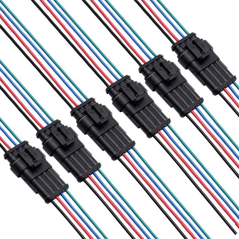 Connector,Way 16 AWG Wire,Waterproof Wire 1.5mm Series Terminal Connector,Suitable for Car Truck(6 Kit)