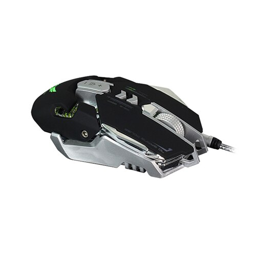 Wired USB E-sport Mouse Computer Mouse Ergonomic 7 buttons breathing lights Gaming 3200dpi Optical Mice White Game Mouse: Black
