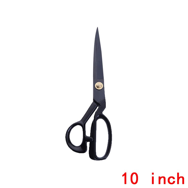 Tijeras de costura negras de acero inoxidable de , 5 tamaños, herramienta de corte de tela de cuero afilada, tijeras de costura y bordado H: TI-JD033C