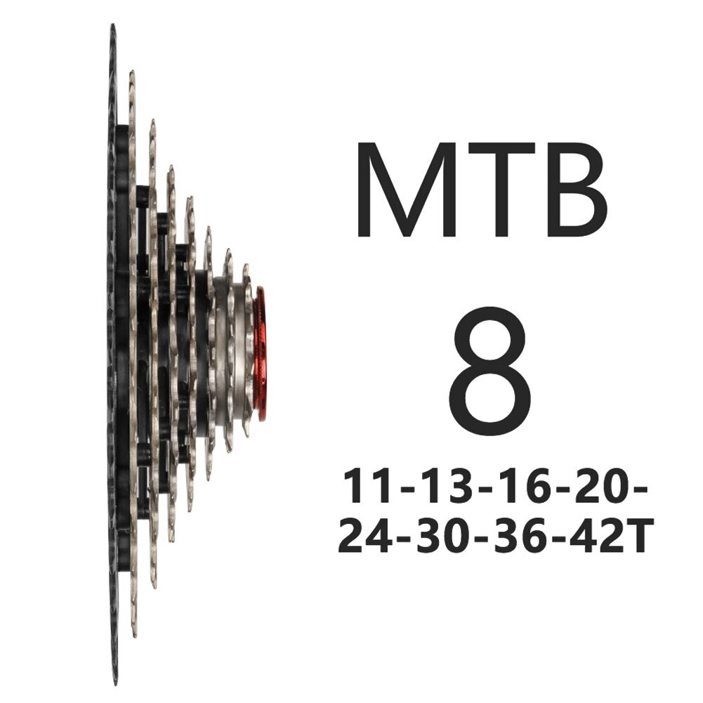Fiets Vliegwiel Cassette 8S Speed Freewheel Tandwiel Overbrengingsverhouding 11-42T Mtb Chain Wiel Fiets Onderdelen