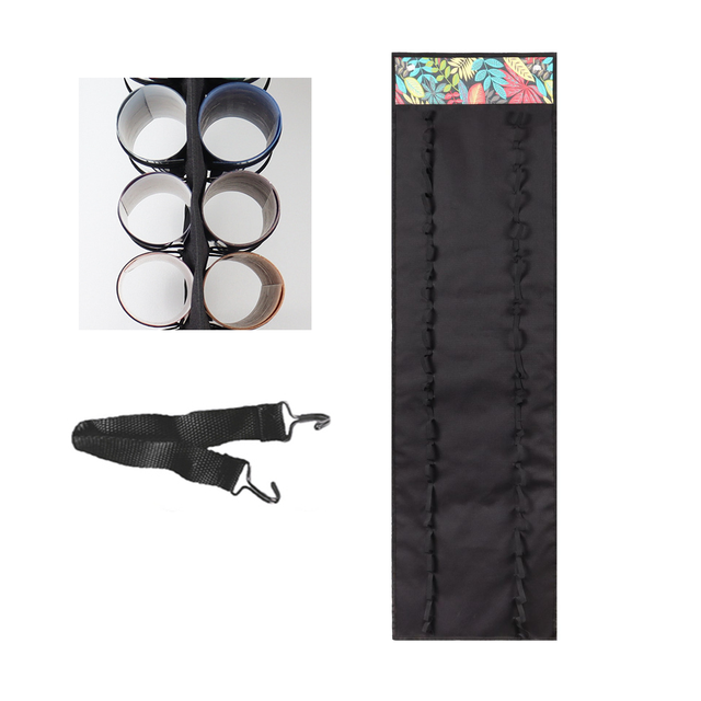 48Grid Vinyl Storage Holder Hanging Bag Vinyl Roll Storage Rack Vinyl Storage Organizer Hanging Pocket Behind The Door: F 48tube no hook