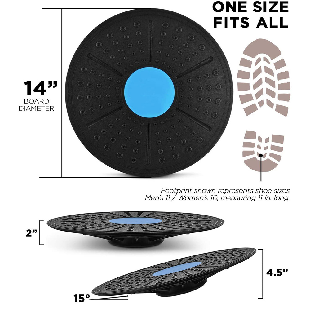 Fitness Balance Board Wobble Yoga Rotation Massage Stability Disc Round Plates Board Sensory Rehabilitation Twisting Exerciser