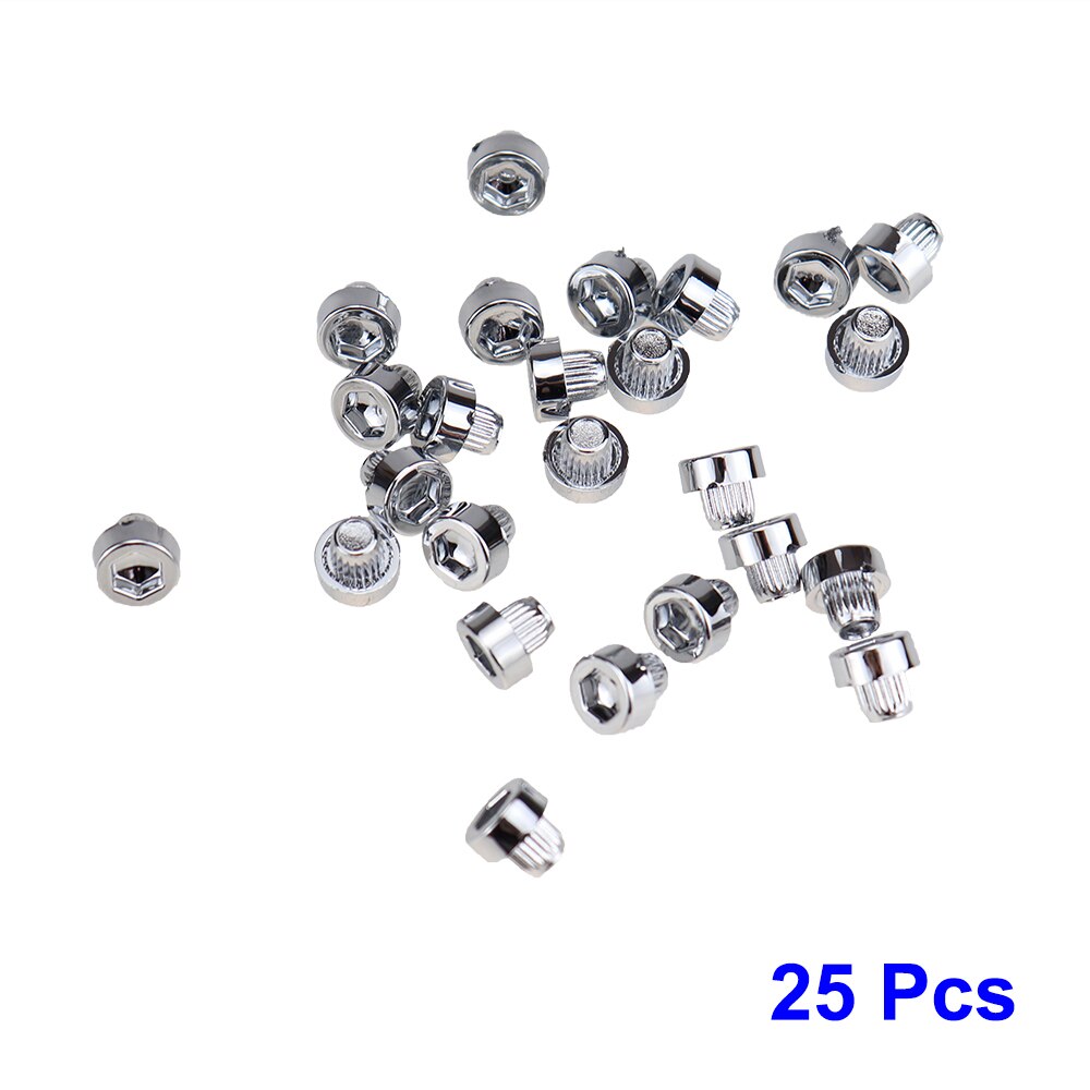 25 pcs/set 6.3mm Universal Plastic Car Wheel Rivets Nuts Studs Bolts Rivets For Rim Lip Decoration Replacement Car Wheel Rivets: Default Title