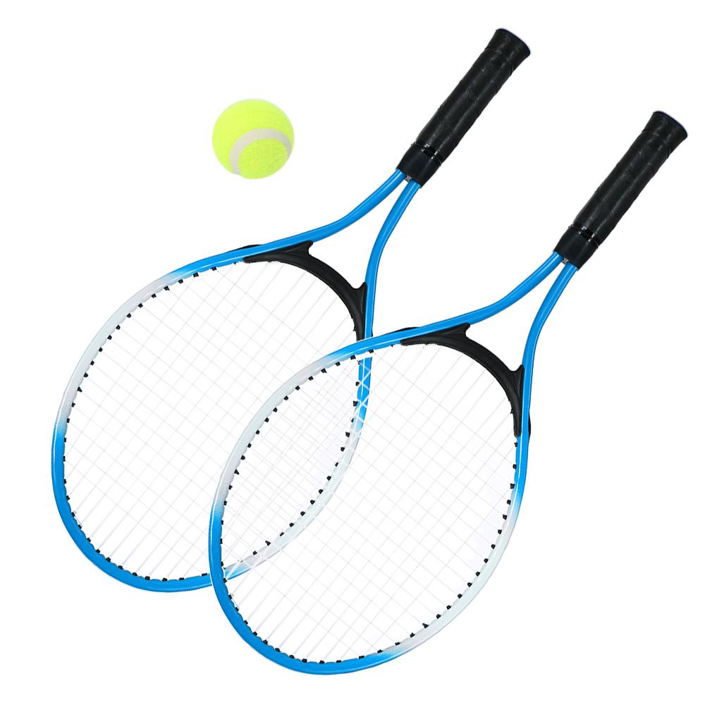 Uds.-Cuerda de raqueta de tenis para niños, raqueta de tenis con 1 pelota de tenis y bolsa de cubierta, para deportes al aire libre