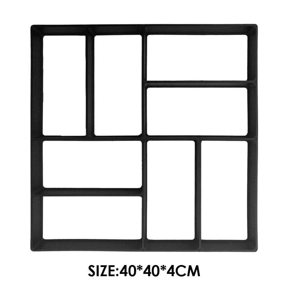 Garden Pavement Mold Garden Walk Pavement Concrete Mould DIY Manually Paving Cement Brick Stone Road Concrete Molds Path Mate