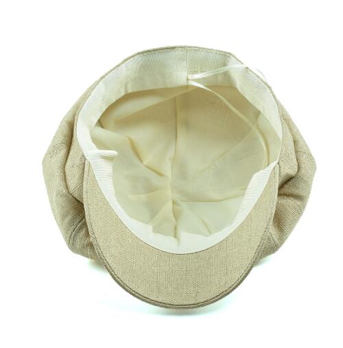 Krantenjongen Dunne Cap Katoen Linnen Baret Hoeden Voor Vrouwen Zomer Vintage Effen Beige Achthoekige Cap Dames Baker Jongen Kunstenaar Cap