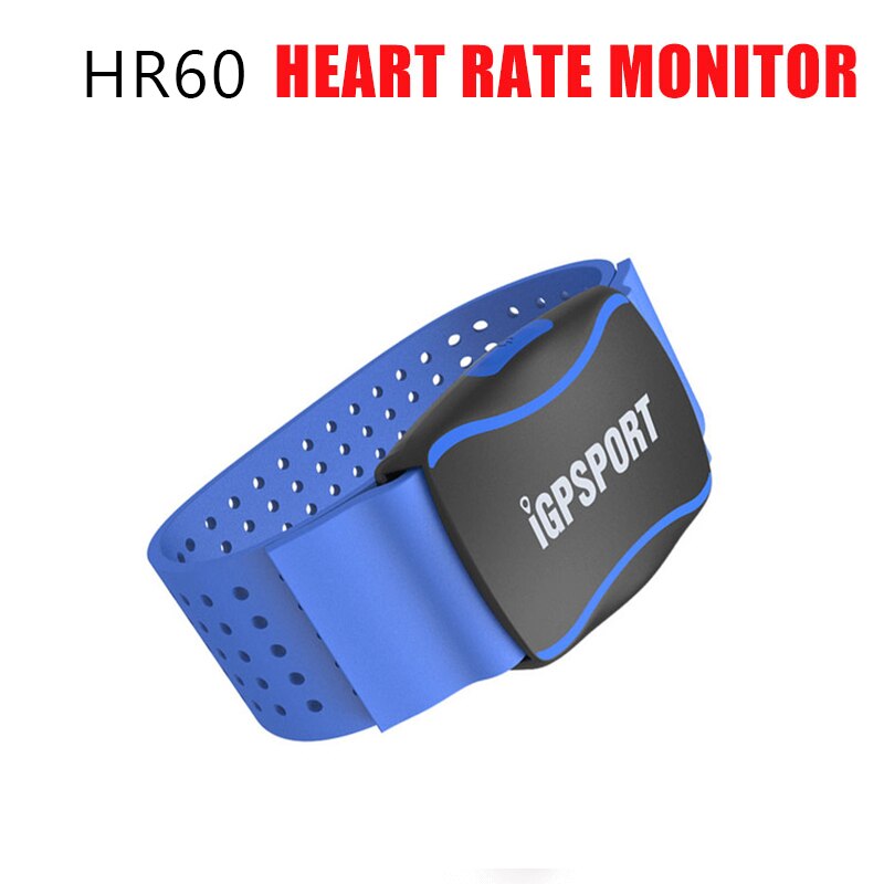 IGPSPORT HR40 ordinateur moniteur de fréquence cardiaque capteur SPD61 vélo chronomètre Cadence capteur de vitesse C61 ANT + bluetooth capteur sans fil: HR60 Blue