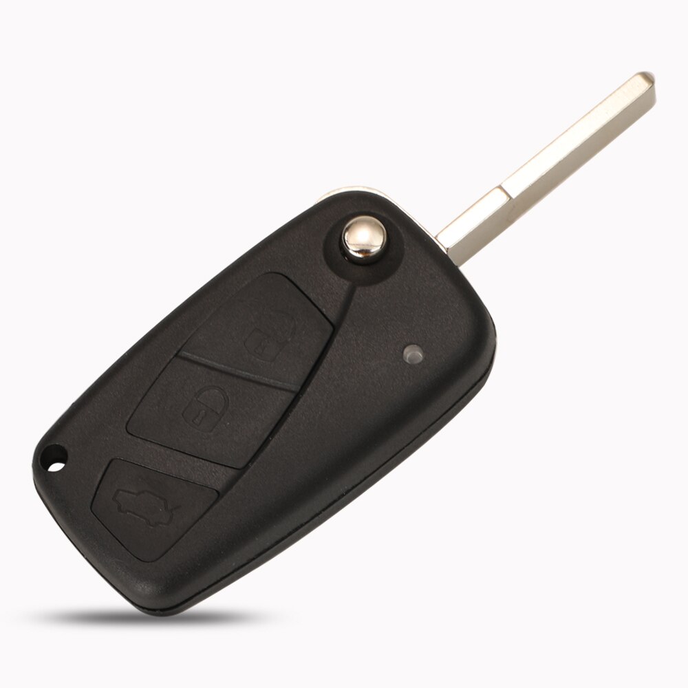 Kutery 2/3 Buttons Replacement Flip Folding Remote Car Key Shell Case Fob For Fiat 500 Panda Idea Punto Stilo Ducato Bravo