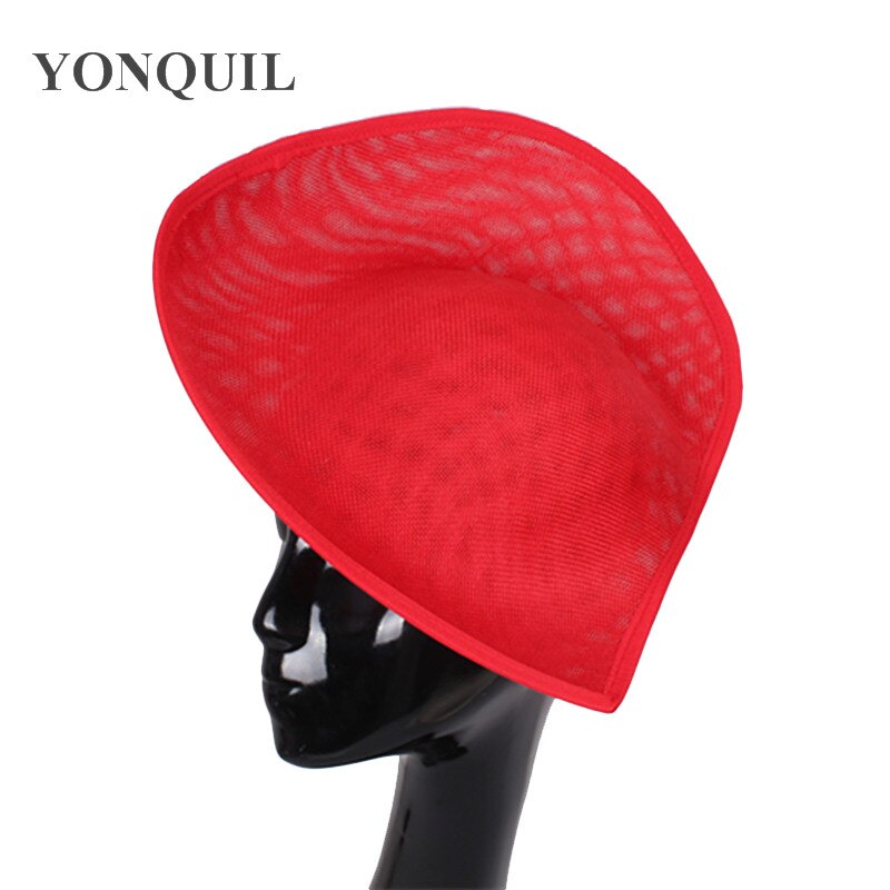Lot de 30 cm grandes bases de fascinateur de mariage pour femmes, accessoires de coiffure à faire soi-même, chapeaux fascinateurs, couvre-chefs vintage, 5 pièces/lot: Rouge