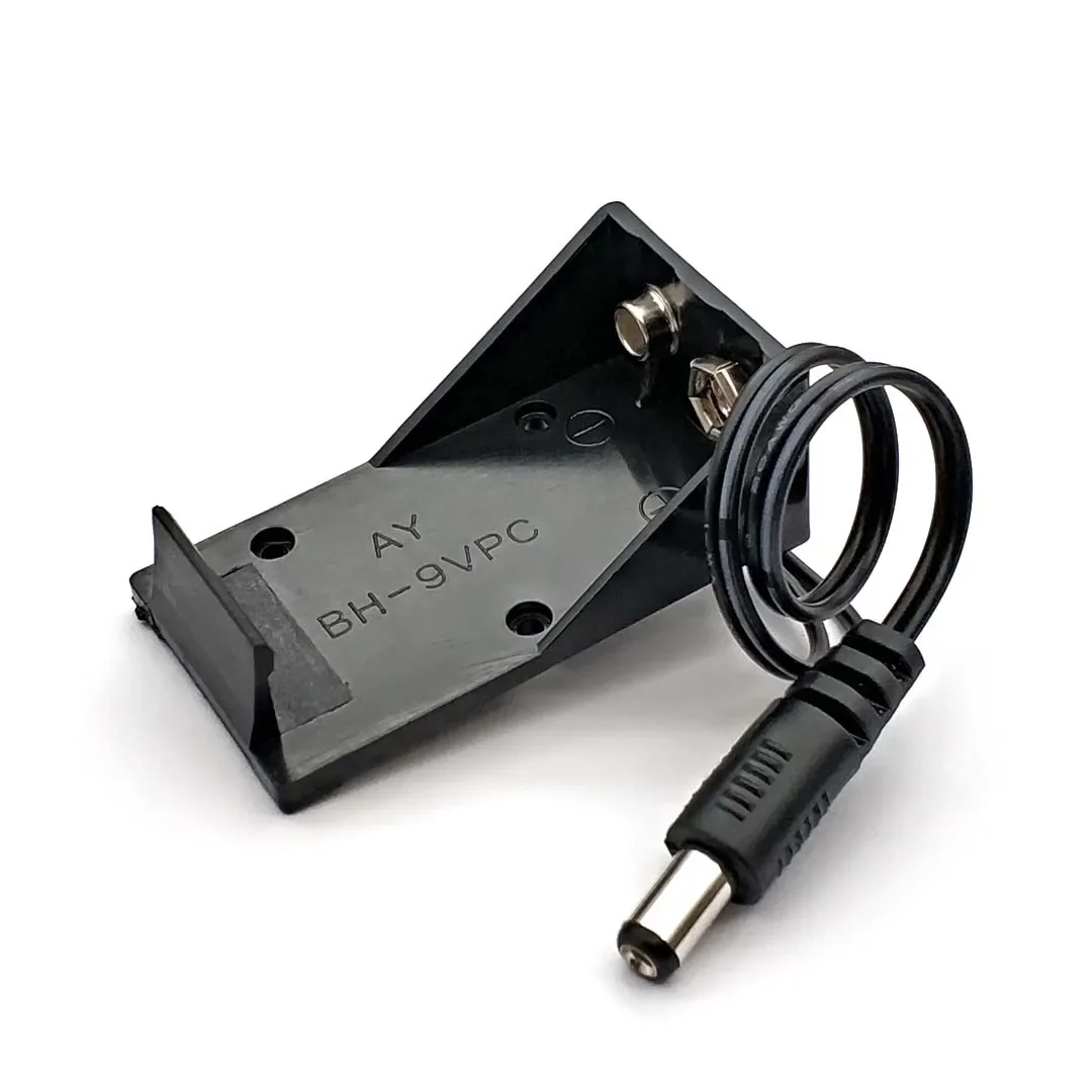 9V Battery Clip Holder Case Box with Wire Leads DIY