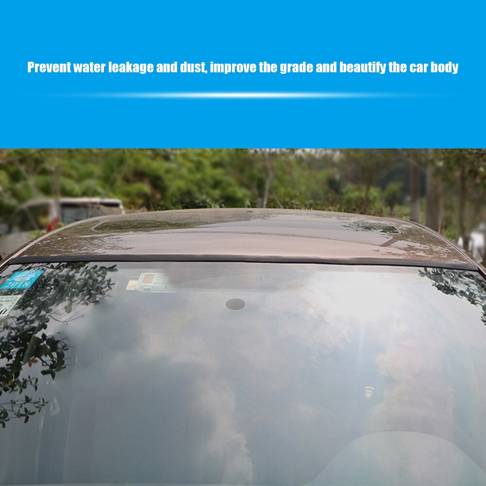 2m Car Door Rubber Strip Tape Waterproof Automotive Windshield Roof Sealing Stickers for Noise Insulation Interior Accessories