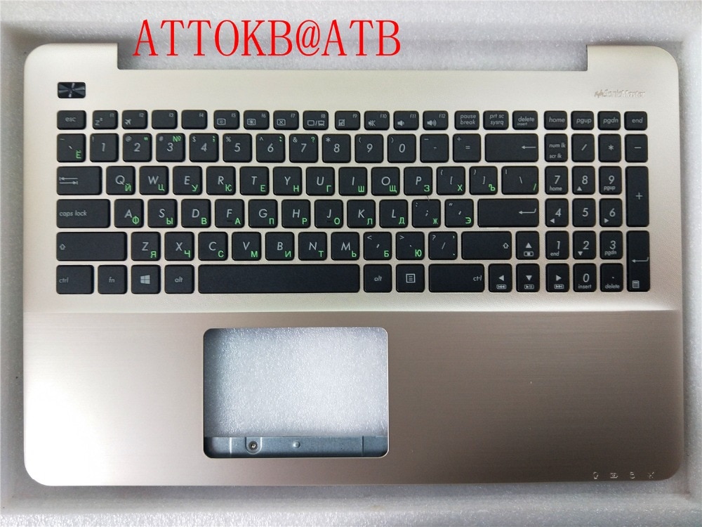 teclado de ordenador portátil ruso para Asus X555 X555L A555L F555L R556L VM510L W519L Y583L R556 W509 cubierta de reposamanos de teclado con C