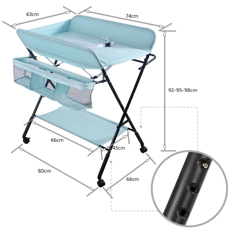 Luier Veranderende Tafel Baby Care Desk Pasgeboren Baby Verandering Luier Veranderende Tafel Massage Baby Caretable Opvouwbare Veranderende Case hwc