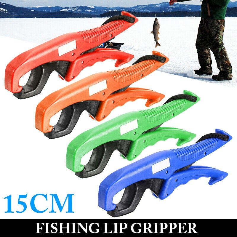 Atrapa peces, herramienta práctica de pesca, agarre de labio, soporte de pinza flotante, alicate de agarre, herramienta de pesca de plástico ABS