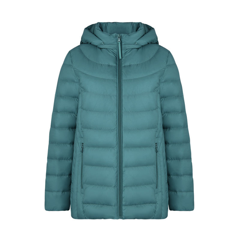 Chaqueta de plumón 90% para mujer, chaquetas acolchadas con capucha, Parka de abrigo cálido desmontable con sombrero, prendas de vestir, cortavientos, chaqueta acolchada, invierno