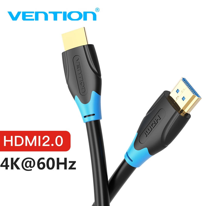 Cable HDMI 2,0 de alta velocidad Vention, 4k, 3D, 60Hz, HDMI a HDMI, Cable macho a macho para HD TV LCD, portátil, PS3, Cable de ordenador para proyector